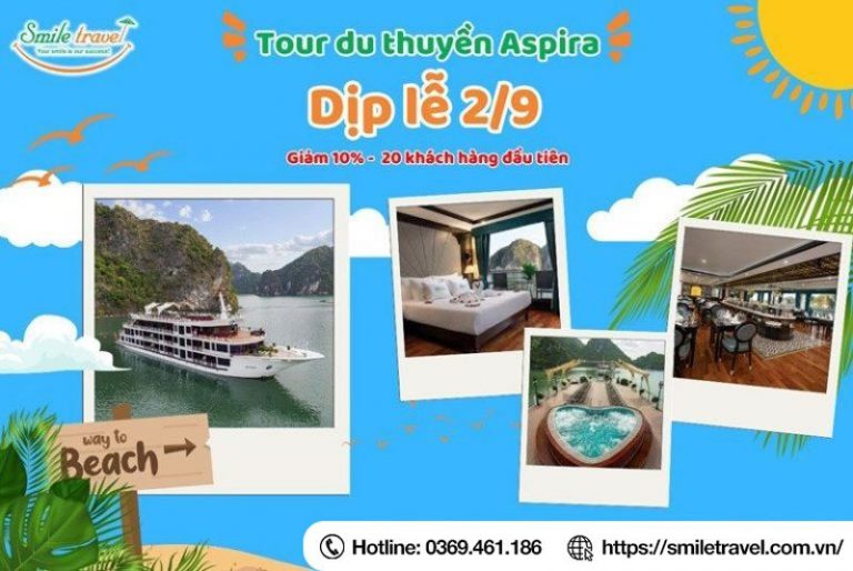 Tour Du thuyền Aspira giá rẻ lễ 2/9