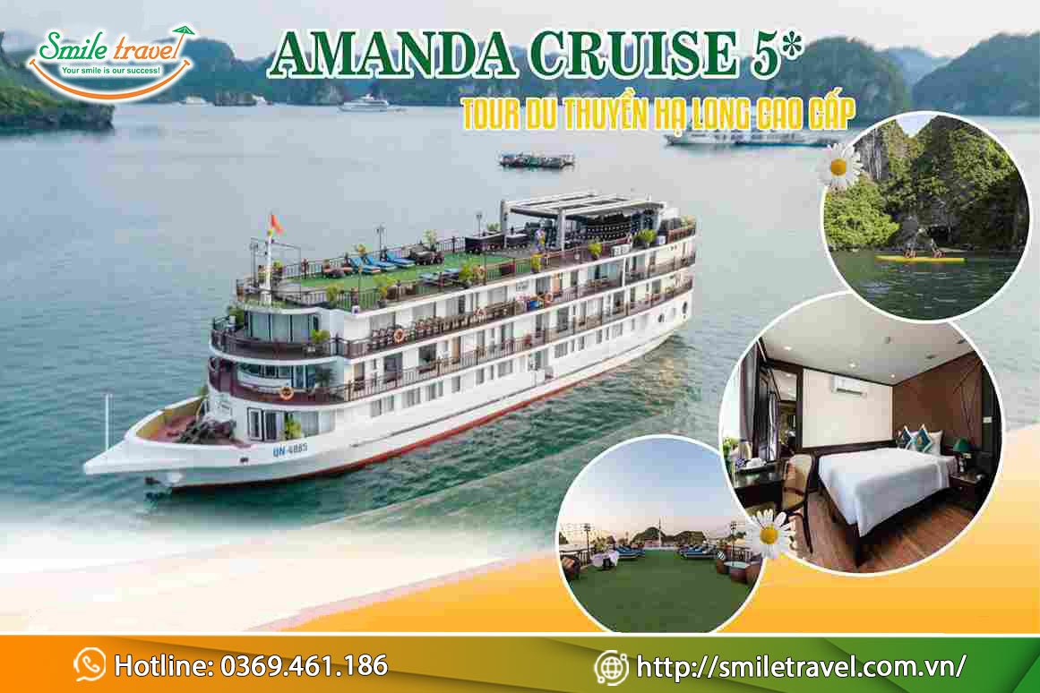Tour Du thuyền Amanda Cruise  2 Ngày 1 Đêm