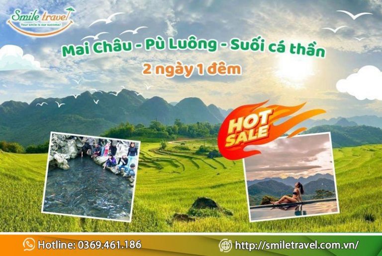 Tour Mai Châu - Pù Luông - Suối cá thần 2N1Đ