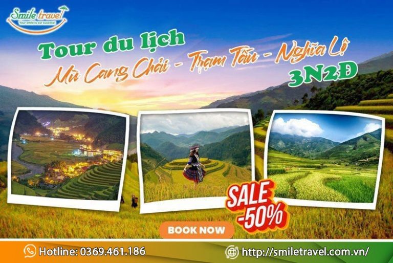 Tour Mù Cang Chải - Trạm Tấu - Nghĩa lộ 3 Ngày 2 đêm