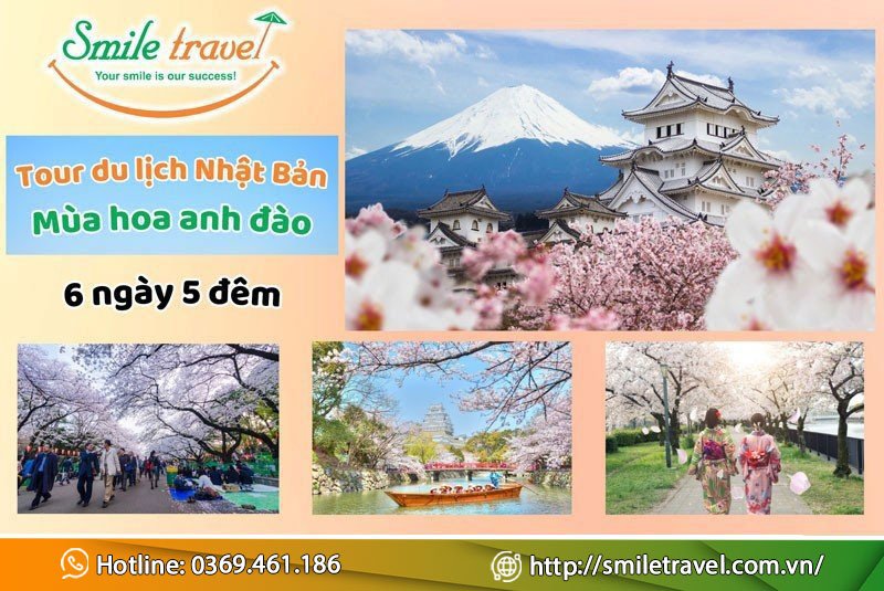 Tour du lịch Nhật Bản mùa hoa anh đào 6 ngày 5 đêm