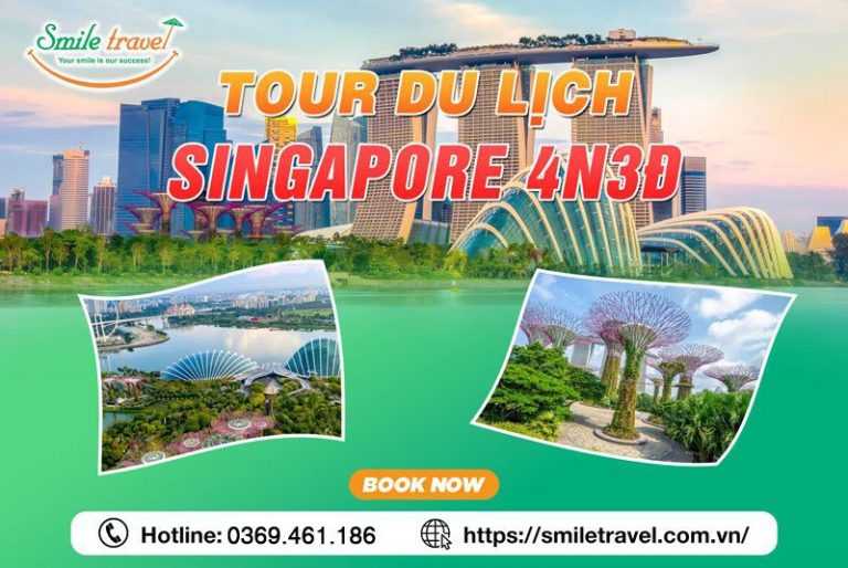 Tour Singapore - Garden By The Bay - đảo Sentosa - Jewel 4 ngày 3 đêm