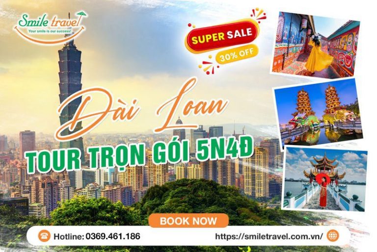 Tour Đài Loan 5 ngày 4 đêm hấp dẫn