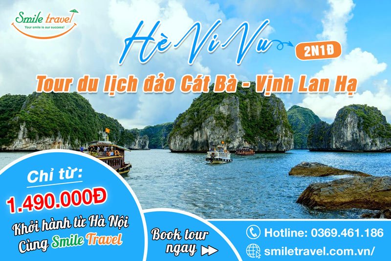 Tour du lịch đảo Cát Bà Vịnh Lan Hạ 2 ngày 1 đêm