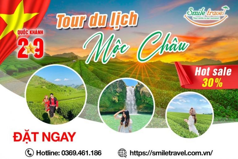 Tour du lịch Mộc Châu dịp lễ 2/9 hấp dẫn mới