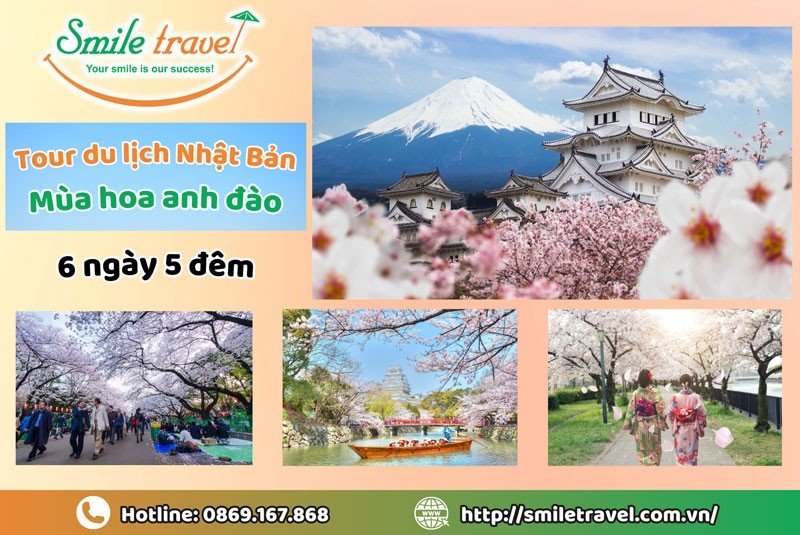 Tour du lịch Nhật Bản mùa hoa anh đào 6 ngày 5 đêm