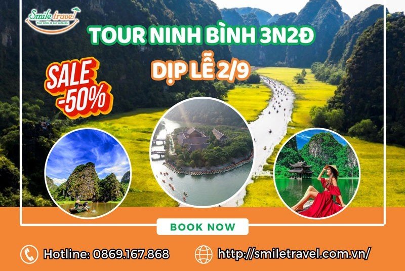 Tour Ninh Bình 3 ngày 2 đêm dịp lễ 2/9/2023