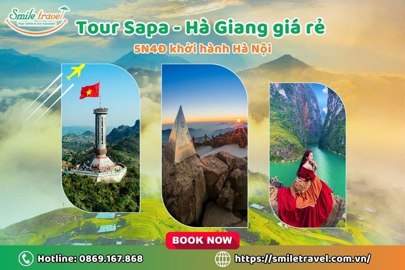 Tour Sapa Hà Giang giá rẻ 5 ngày 4 đêm khởi hành Hà Nội