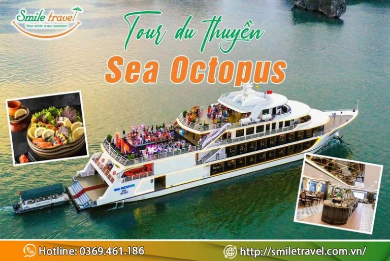 Tour du thuyền Sea Octopus lịch trình tối siêu hấp dẫn