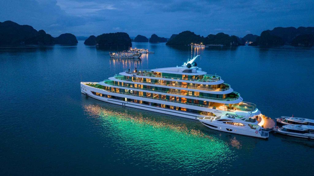 Chiếm ngưỡng toàn cảnh siêu du thuyền Sea Stars Cruise 5 sao Hạ Long