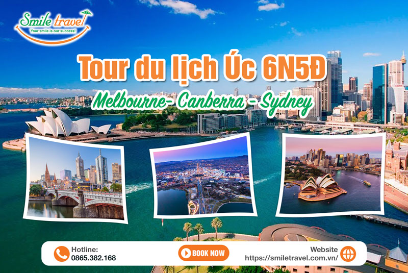 Tour du lịch Úc 6 ngày 5 đêm: Melbourne- Canberra - Sydney