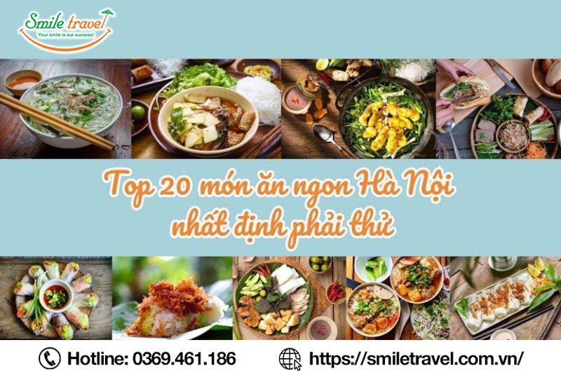 Top 20 món ăn ngon Hà Nội