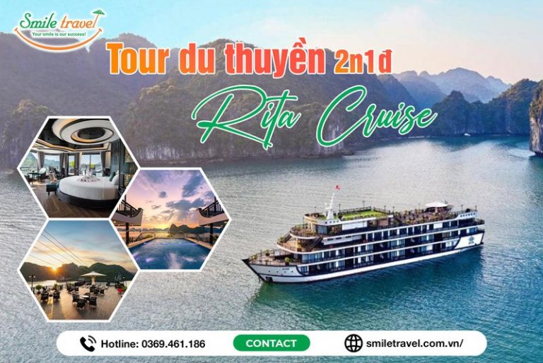 Tour du thuyền Rita 2 ngày 1 đêm 5 sao