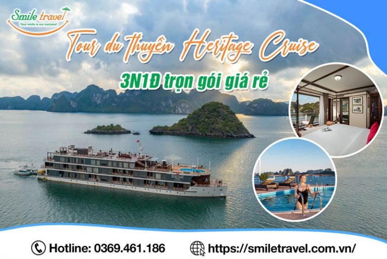 Tour Du thuyền Heritage 3 Ngày 2 Đêm