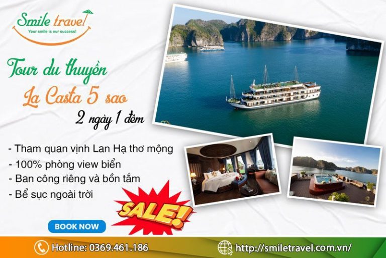Tour Du Thuyền La Casta 2 Ngày 1 Đêm 5 sao