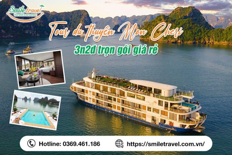 Tour Du thuyền Mon Cheri 3 Ngày 2 Đêm khuyến mại giá rẻ