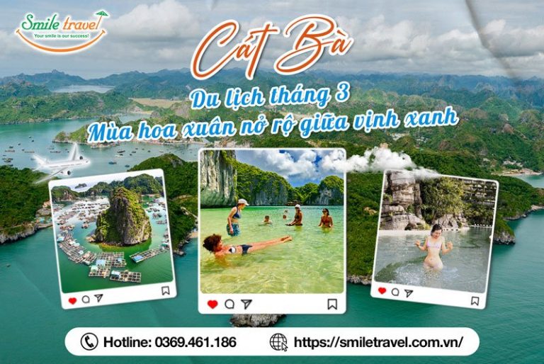 Du lịch Cát Bà tháng 3 - Mùa hoa xuân nở rộ giữa vịnh xanh