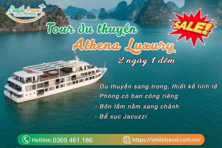 Tour du thuyền Athena Luxury 2 ngày 1 đêm