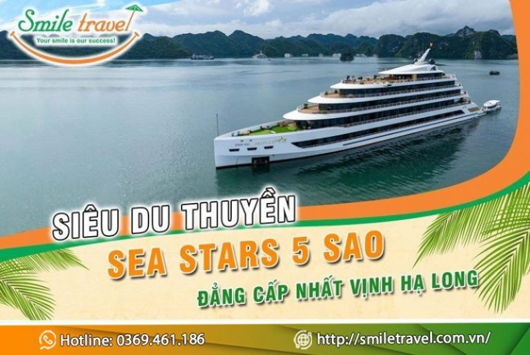 Siêu du thuyền Sea Stars 5 sao đẳng cấp nhất Vịnh Hạ Long