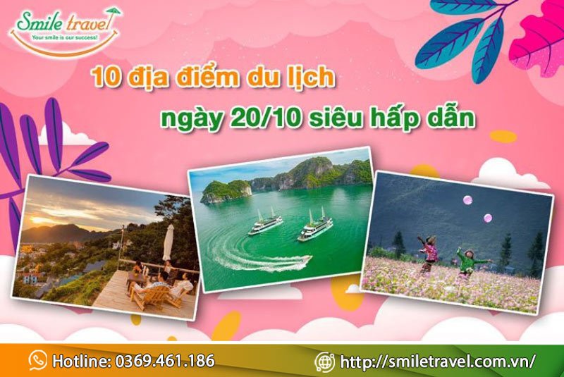 Gợi ý 10 địa điểm du lịch ngày 20/10 hấp dẫn cho phái nữ