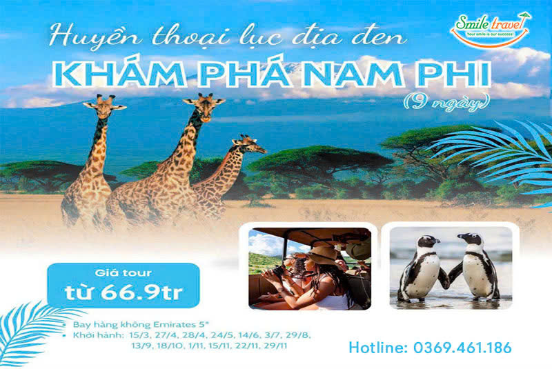 Tour du lịch Nam Phi lễ 30/4-1/5