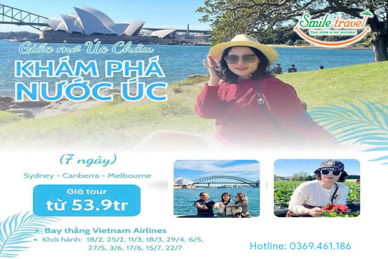 Tour du lịch nước Úc lễ 30/4-1/5