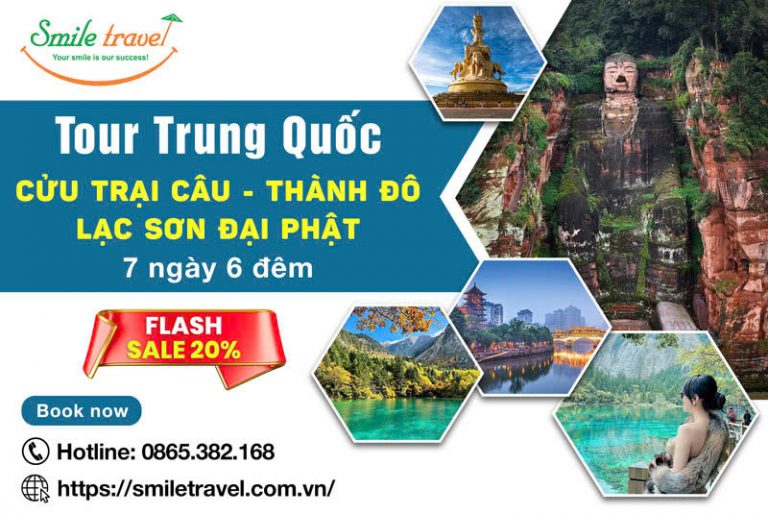 Tour Trung Quốc 7 ngày 6 đêm Cửu Trại Câu - Thành Đô - Lạc Sơn Đại Phật