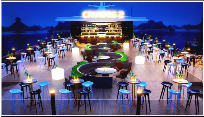 Sundeck $ sky bar trên du thuyền Doria cao cấp