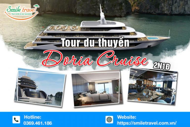 Tour du thuyền Doria Cruise 2 ngày 1 đêm