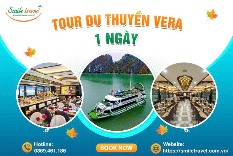 Tour du thuyền Vera Cruise giá sốc chỉ 6xx