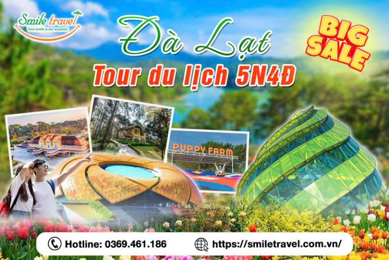 Tour du lịch Đà Lạt 5 ngày 4 đêm giá rẻ nhất