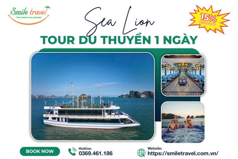 Tour du thuyền Sea Lion 1 ngày siêu hot