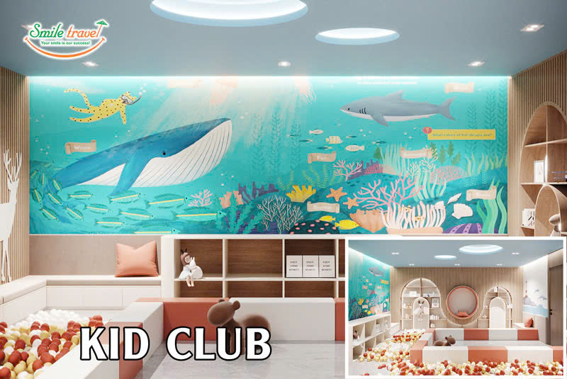 Kid Club rộng rãi, nhiều trò chơi hấp dẫn cho trẻ