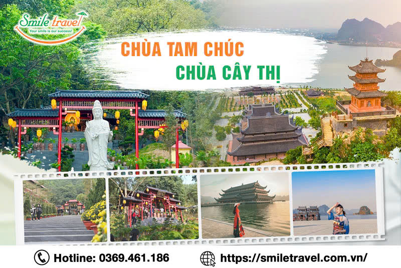 Tour Chùa Tam Chúc Chùa Cây Thị 1 ngày tìm về miền an yên