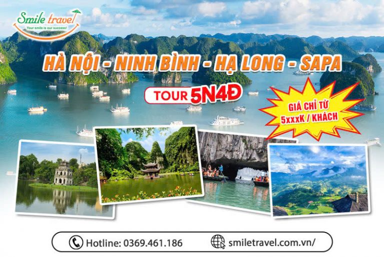 Tour Hà Nội - Ninh Bình - Hạ Long - Sapa 5 ngày 4 đêm siêu hot
