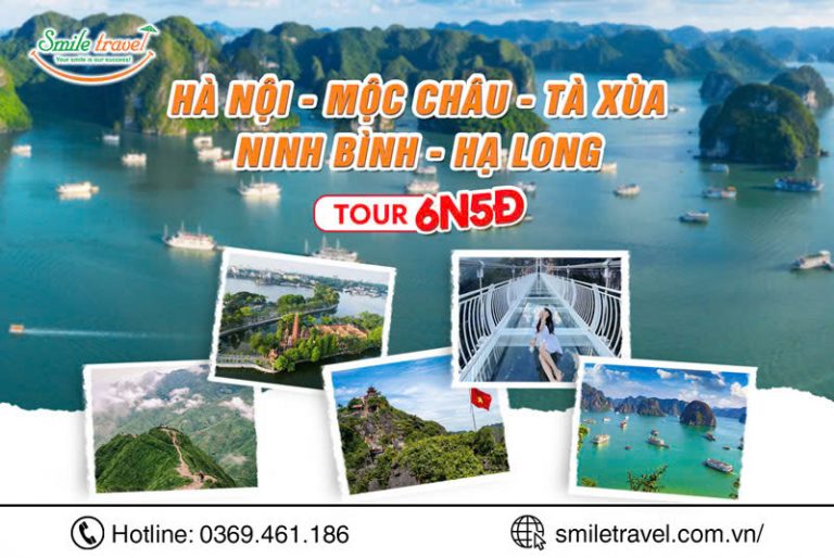 Tour Hà Nội - Mộc Châu - Tà Xùa - Ninh Bình - Hạ Long 6 ngày 5 đêm