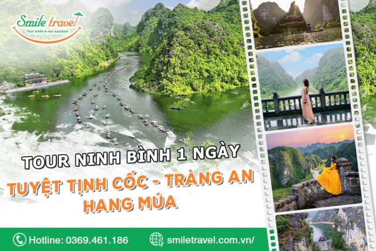 Tour Tuyệt Tịnh Cốc - Tràng An - Hang Múa 1 ngày| Tour Ninh Bình