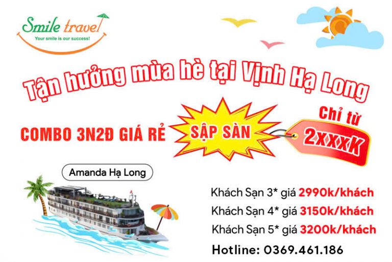 Combo du lịch Hạ Long 3 ngày 2 đêm giá rẻ sập sàn
