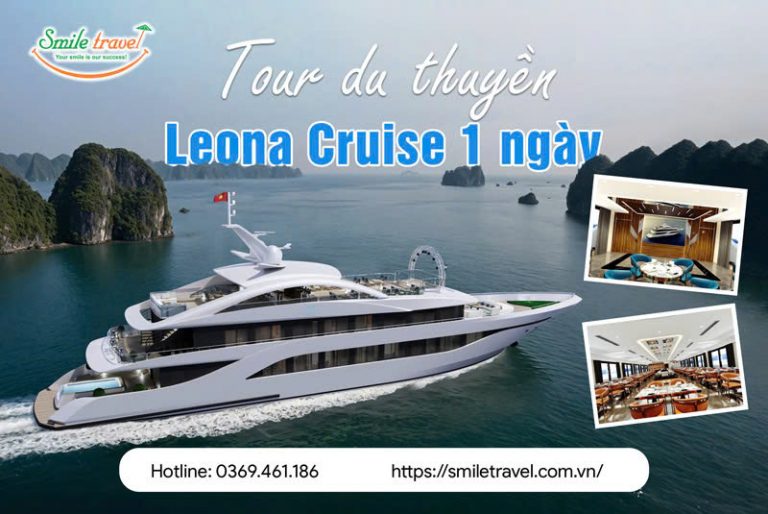 Tour du thuyền Leona Cruise Hạ Long 1 ngàu | tour sáng - tối