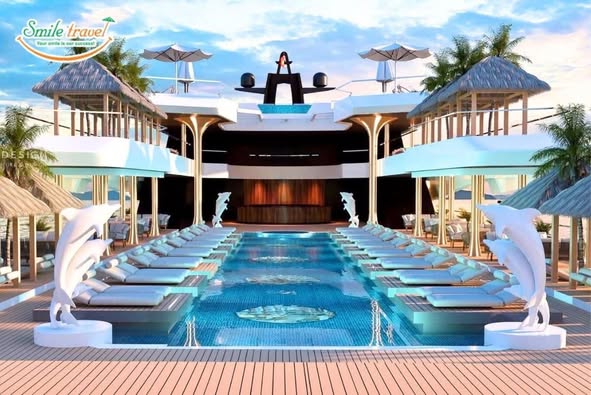 Du thuyền Dolphin Crusie có bể bơi rộng 250m2 