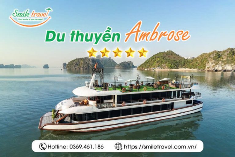 Du thuyền Ambrose Cruise 5 sao tour Vịnh Hạ Long trong ngày