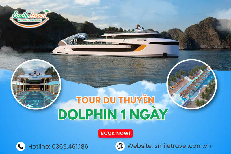 Tour du thuyền Dolphin Beach Club – siêu tổ hợp giải trí bậc nhất Hạ Long