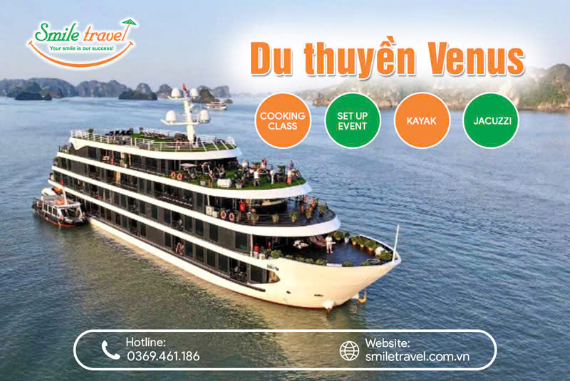 Du thuyền Venus Hạ Long Cruise - resort 5 sao giữa biển khơi