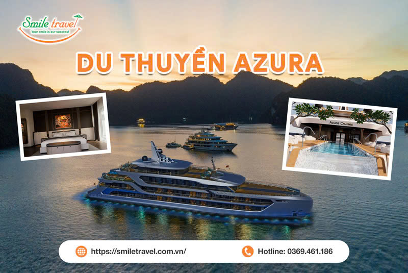 Du thuyền Azura Cruise 6 sao mới nhất trên vịnh Lan Hạ