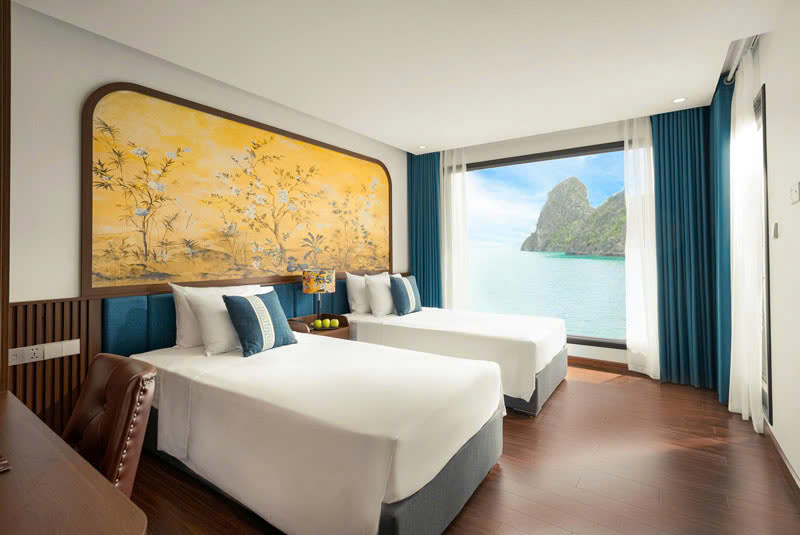 Phòng twin tiện nghi đầy đủ
