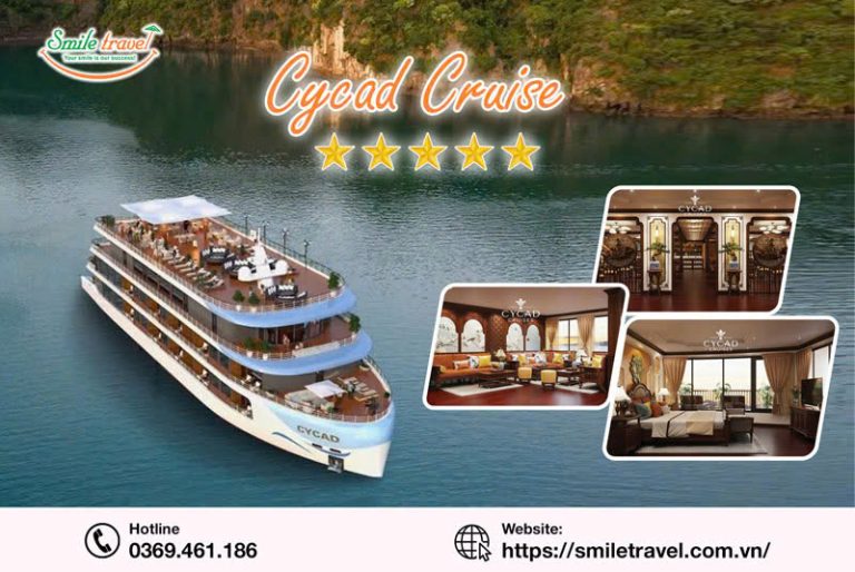 Siêu Du thuyền Cycad Cruise 6 sao Vịnh Bái Tử Long