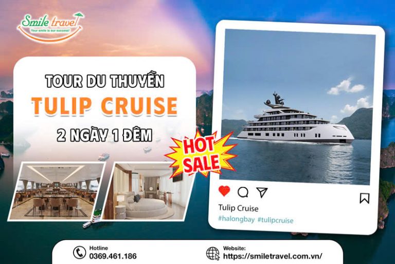 Tour du thuyền Tulip 2 ngày 1 đêm giá tốt