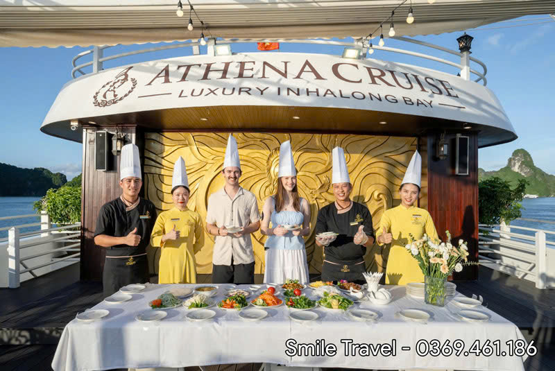 Lớp học nấu ăn cùng đầu bếp du thuyền 5 sao Athena Royal 