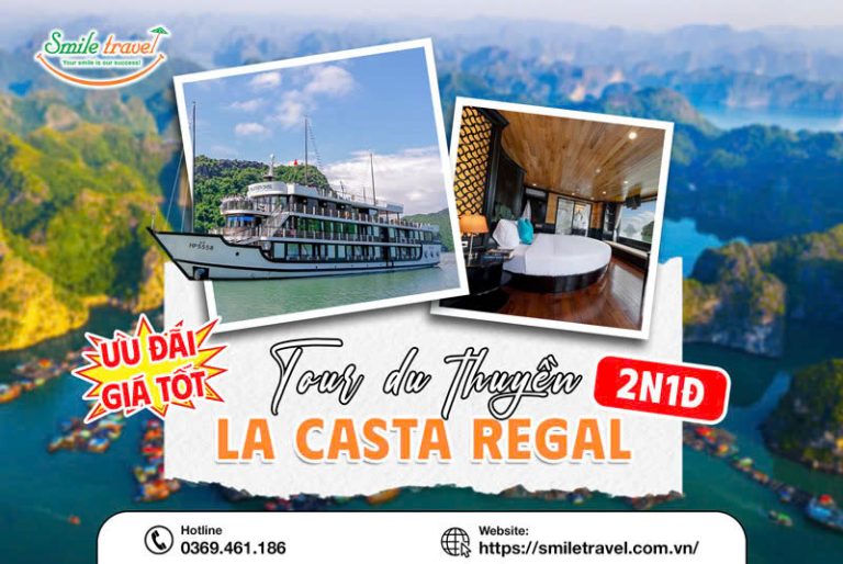 Tour du thuyền La Casta Regal 2 ngày 1 đêm