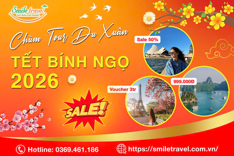 Chùm Tour du xuân - Tour du lịch tết Bính Ngọ 2026